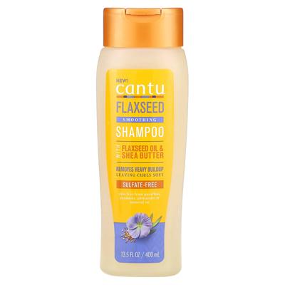 Cantu, Разглаживающий шампунь с семенами льна, 13,5 жидких унций (400 мл)