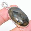 Natural Labradorite Gemstone Handmade 925 Sterling Silver Pendant 1.93" l3D49
