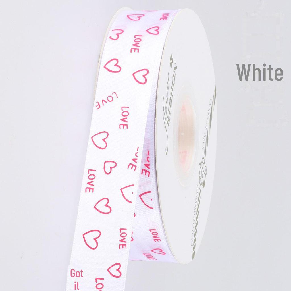 Women's Day Love Ribbon 2.5cm - Floral Packaging & Cake Tie