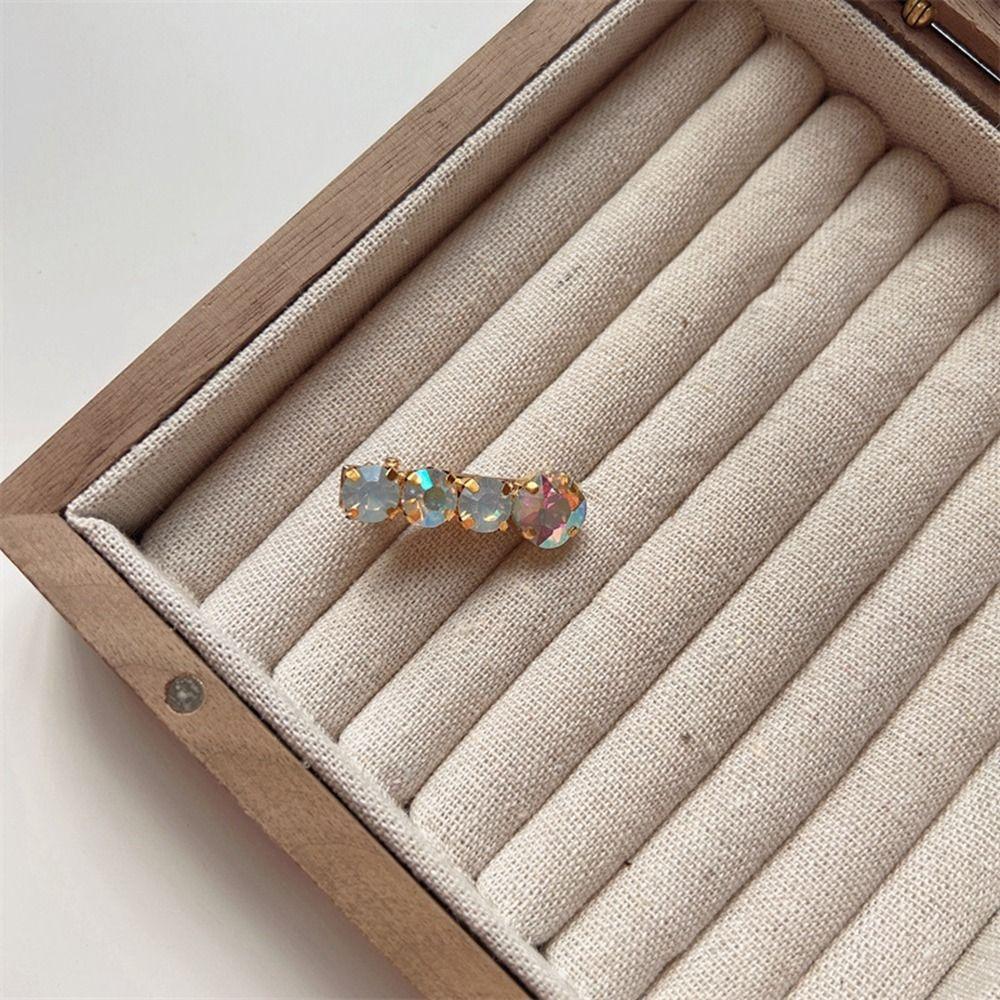Small Barrettes Rhinestone Hairpin Female Hair Accessories Beads Hair Clip Korean Style Headwear