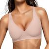 OEAK Women's Wirefree Deep V Push-Up T-Shirt Bra
