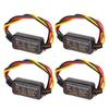 4 Pcs Brake Light Flash Strobe Controller Car Flasher Module DC9‑26V LED Flasher Strobe Controller 16 Modes Adjustable Car Motorcycle