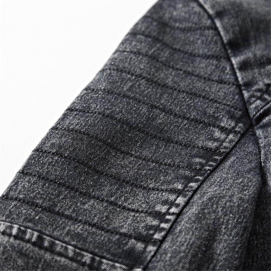 Винтажные джинсовые куртки мужские тонкие однотонные повседневные джинсовые пальто