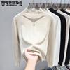 Stylish Mesh High-neck Underwear Sweater for Women Autumn and Winter Design Base Layer Mesh Knitted Shirt Top