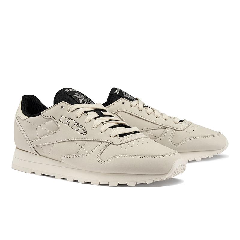 Reebok Sneeze Классическая Кожаная Унисекс Белый Мел Черный IE9215