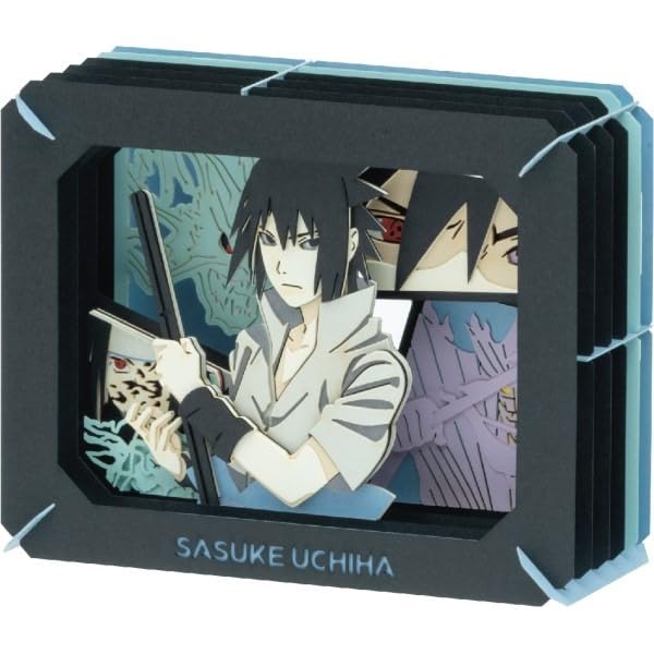 Ensky Naruto Shippuden Paper Theater [Renewal] PT-340X Sasuke Approximately H80 x W100 x D42mm Paper