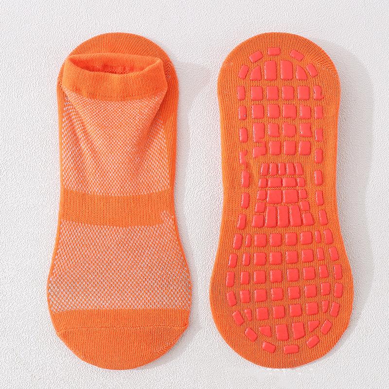 1 пара женских быстросохнущих нескользящих носков для йоги больших размеров, дышащие хлопковые носки для танцев и фитнеса, детские носки-тапочки