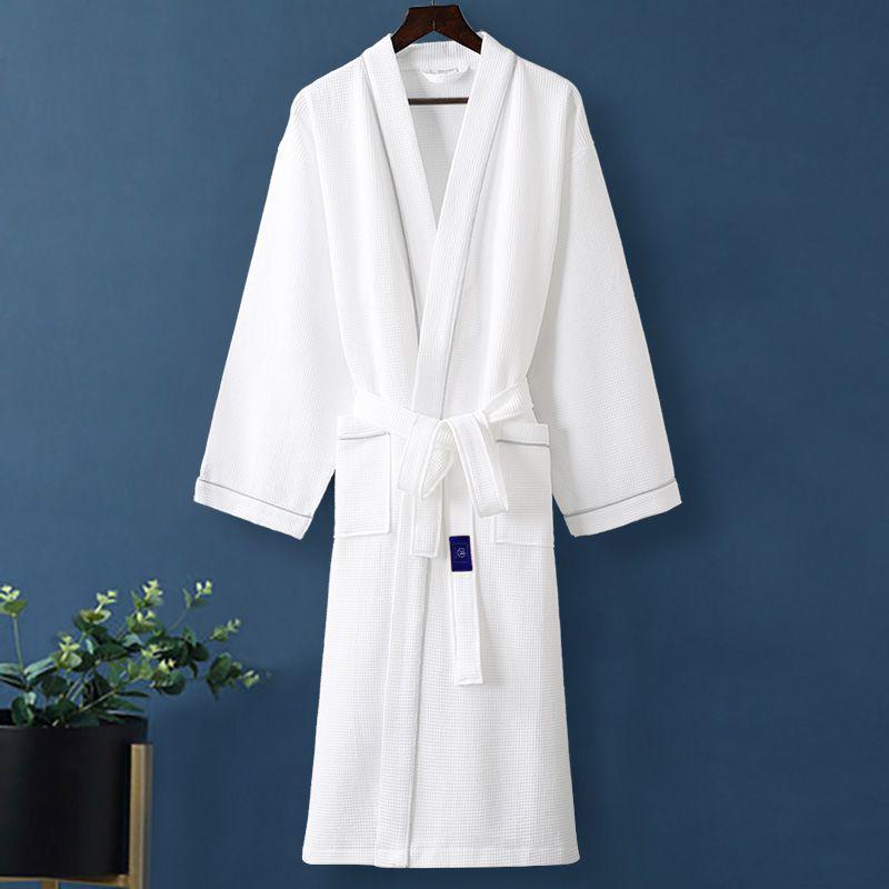 Хлопковый халат-юката G5Z: Впитывающее, быстросохнущее полотенце для мужчин и женщин - Идеально для осенней/зимней одежды для сна после купания