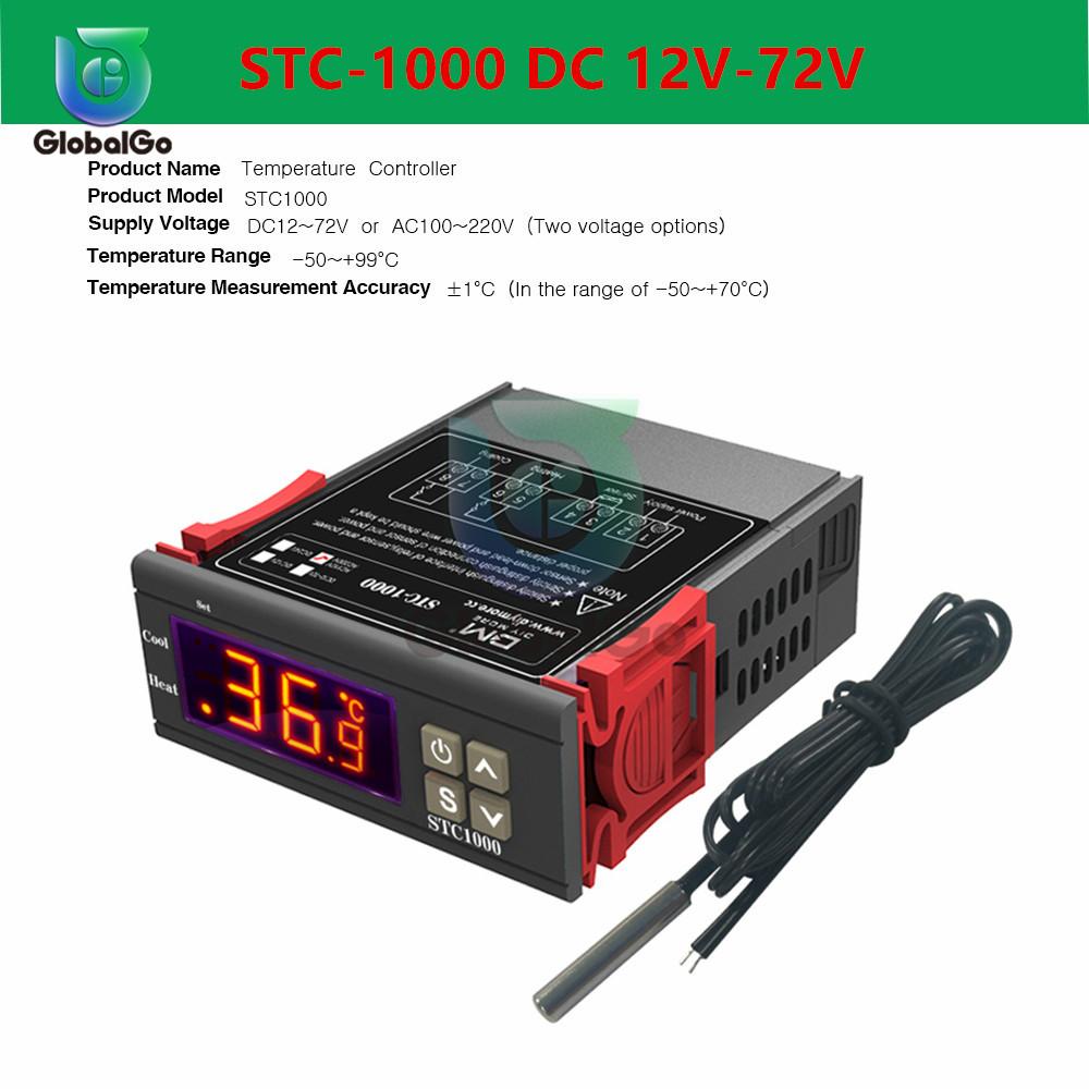 STC-1000 3000 3008 Digital LED Temperature Controller Temperature Sensor Relay Heating Thermoregulator Cooling Heater Thermostat