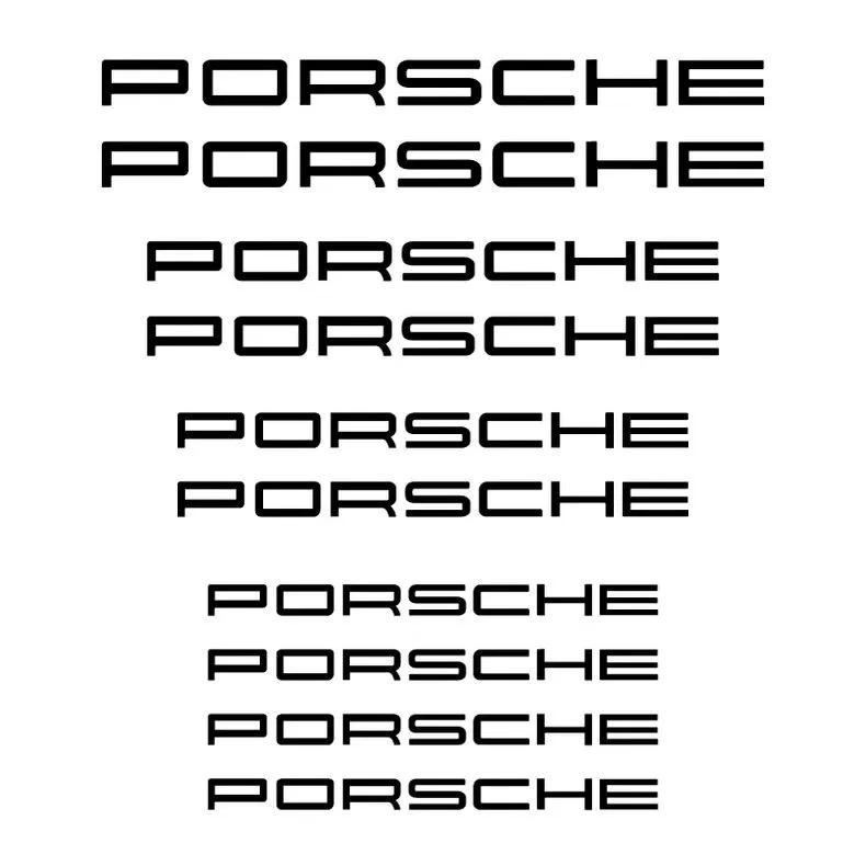 Наклейка на суппорт Porsche - Наклейка на суппорт Porsche Буквы Персонализированная наклейка Ступица Суппорт Тормозной диск Модификация Логотип
