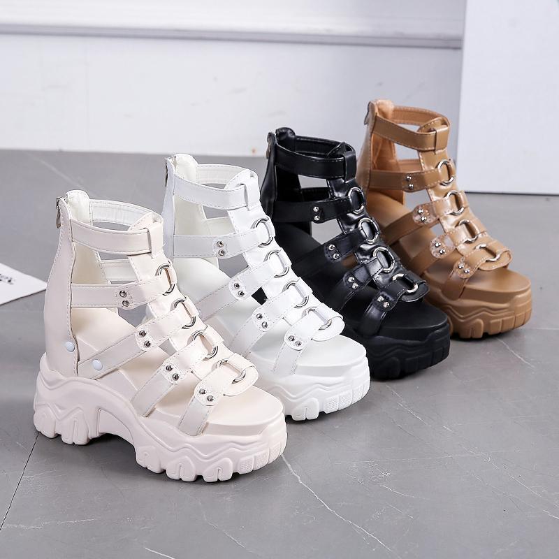 TUINANLE Женские сандалии на платформе, женская обувь, мягкая женская обувь, летняя пляжная обувь на танкетке для отдыха