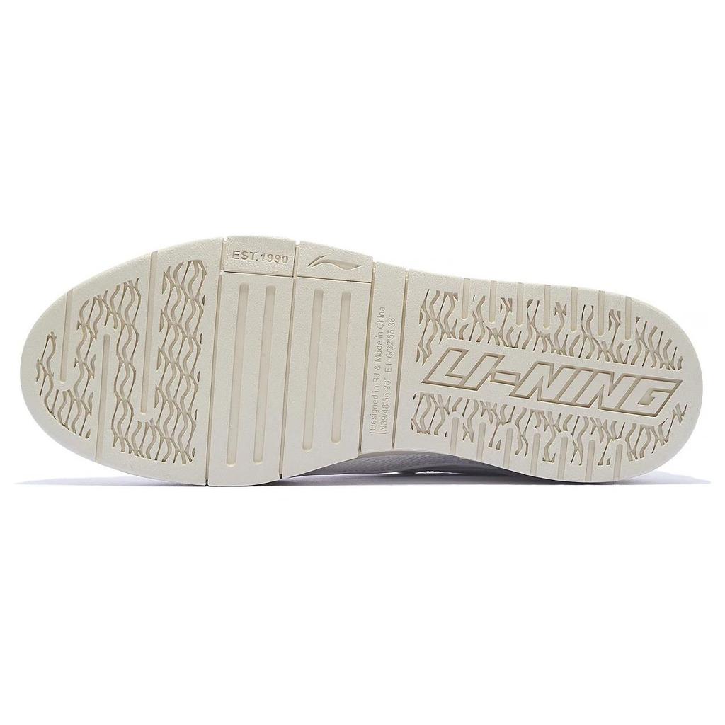 Li Ning We Wo золотистые удобные универсальные нескользящие износостойкие дышащие низкие кроссовки для скейтбординга мужские кроссовки белые AECS073-7