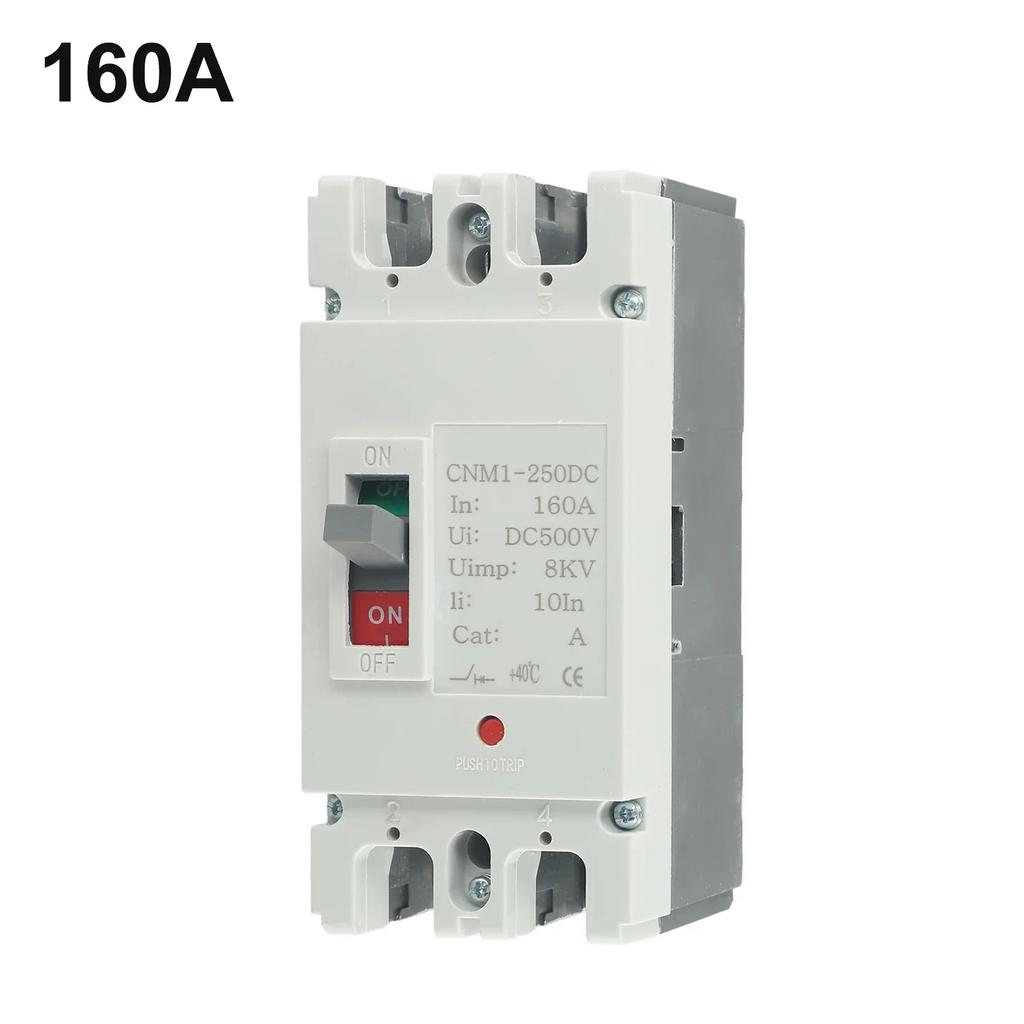 Solar Energy 2P DC Circuit Breaker MCCB Molded Case Rated Current 125A Rated Voltage 600V DC for Battery Systems