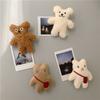 2 PCS Lovely Decal Cute Cartoon Magnet Refrigerator Sticker 3D Plush  Decals Bear Fridge Sticker
