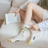 Смешные носки, модные носки Harajuku Vintage Cotton Womens, повседневные модные носки с рисунком из мультфильмов, милые японские носки для девочек Kawaii