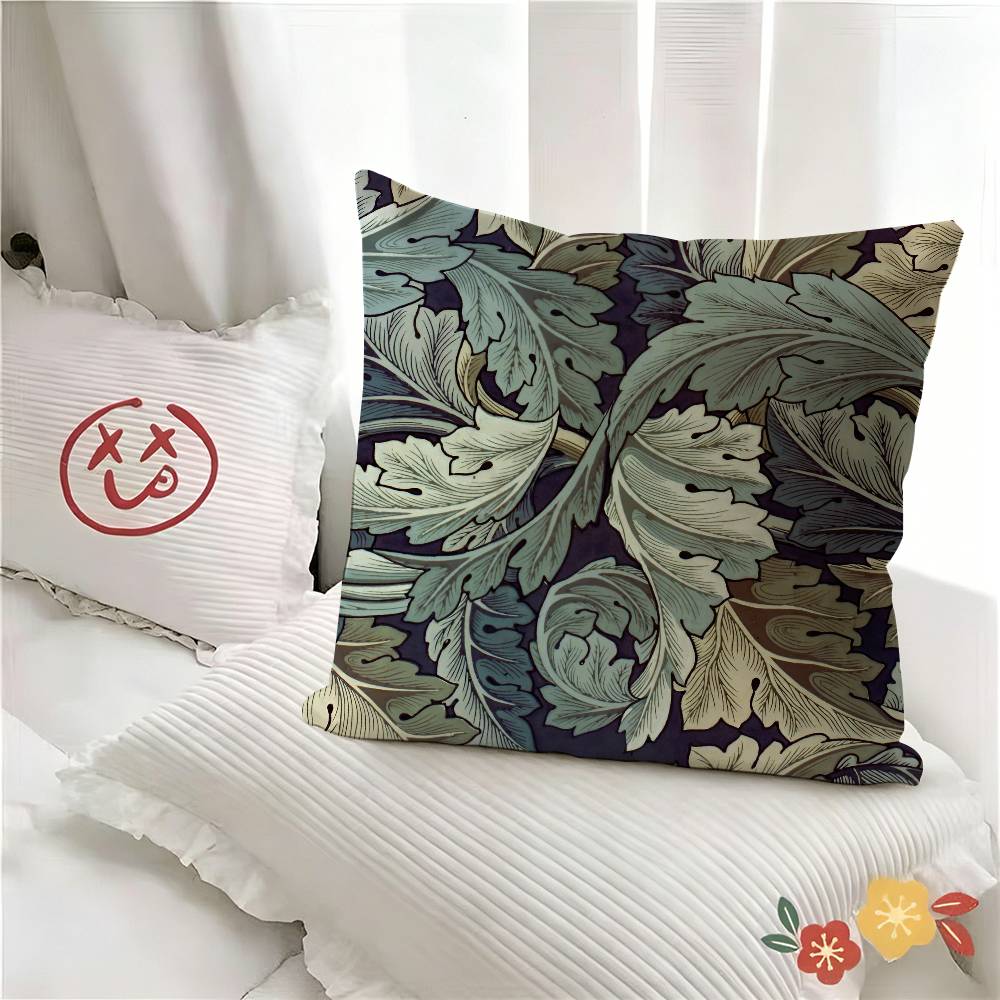 Чехол для подушки WWilliam Morris Art Модный квадратный чехол для подушки Спальня Диван Гостиная Ins Декор Отдых