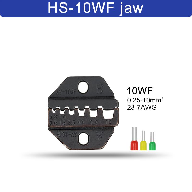 1 шт. HS обжимные клещи, плоскогубцы, штампы, вилка, изоляция трубки, неизолированный флаг, клеммы для коаксиального кабеля, сменные обжимные YEFYM
