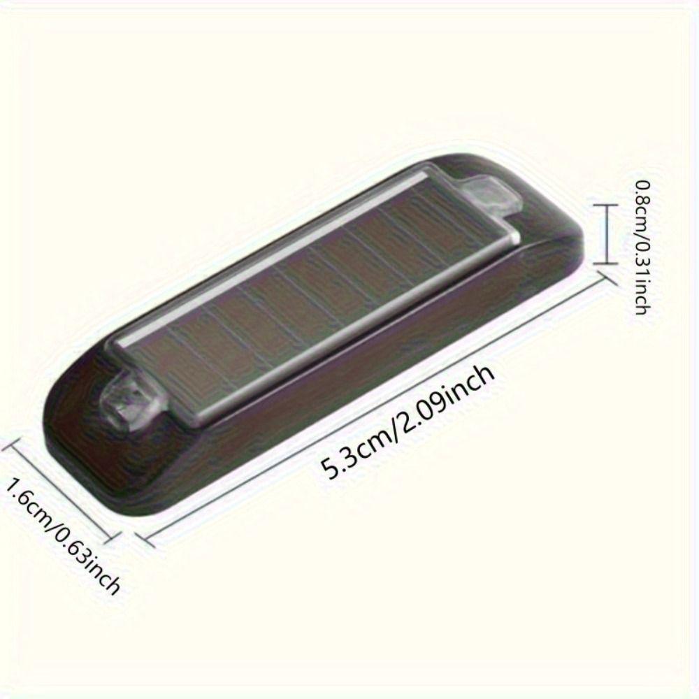 Solar-Powered LED Flashing Bicycle Light Simulated Alarm Motorcycle Running Lamp Car