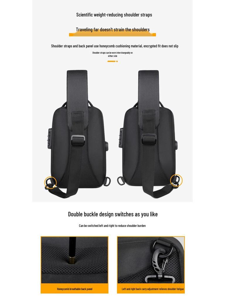 Мужская высококачественная водонепроницаемая дорожная нагрудная сумка и женский модный рюкзак-мессенджер