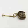 Pure Brass Keychain Pendant Accessories Creative Personality Retro Dustpan Car Key Pendant