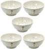 Набор мисок для удона «Минояки» из 5 точек белого цвета 148478(5)