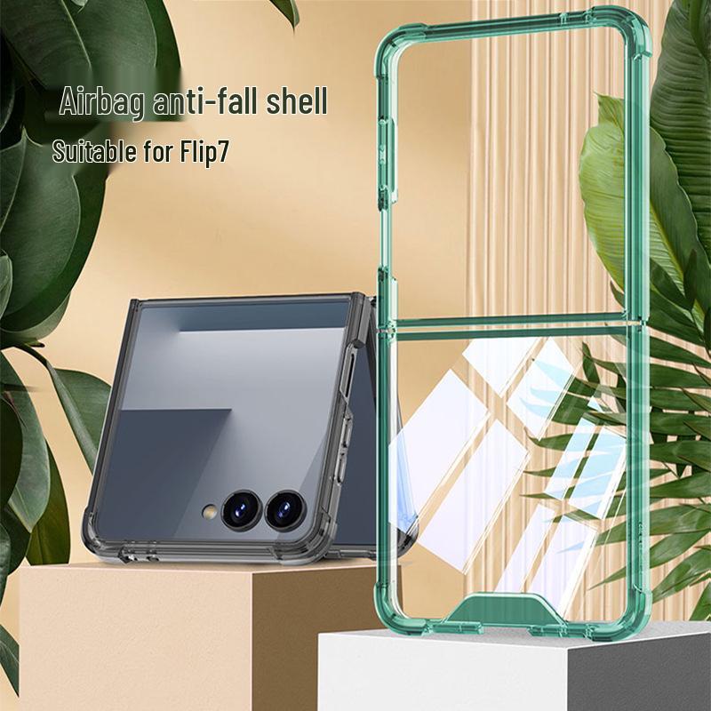 Чехол для складного телефона Samsung Z Flip7: Подушка безопасности Большое окно, Креативный дизайн, Межграничная совместимость