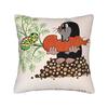 The Little Mole Krtek Pillow Cover  Cute Funny Pillow Case For Living Room Sofa Custom Pillowcases Gift