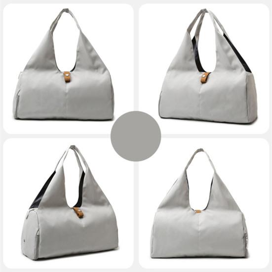 Yoga Travel Bag with Yoga Mat Fixing Strap Water-Resistant Oxford Fabric Multi-Functional Pockets Gym Bag