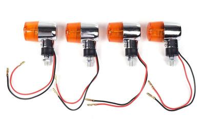 Торговый набор Namiki из 4 штук для мотоциклов Европейские указатели поворота Желтые указатели поворота Детали для мотоциклов Покрытие с гальваническим покрытием