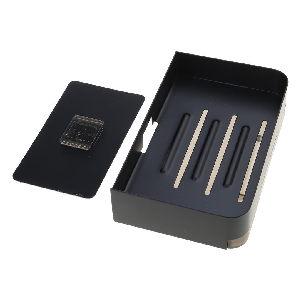 Мыльница из алюминиевого сплава для ванной комнаты с настенным сливом для воды, мыльница для ванной комнаты, аксессуары для ванной комнаты