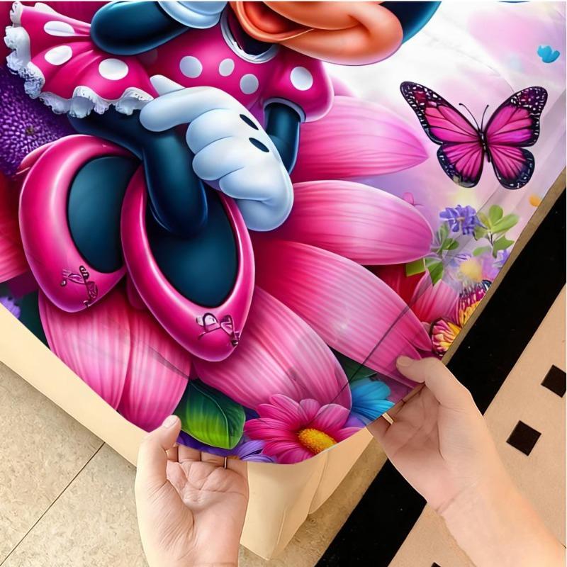 Mickey Mouse stretch bed sheets, double bed sheets, soft and warm velvet bedspreads, mattress covers, sheet protection co