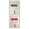 Set 2pcs Embossing Moire & Dry Land Patterns Painting Roller Paint Bush with Handle #6