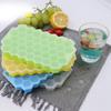 37 Cavity Honeycomb Ice Tray BPA-Free Slow-Melt Reusable Small Ice Mold with Lid Easy Release Silicone Ice Cube Maker for Freezer