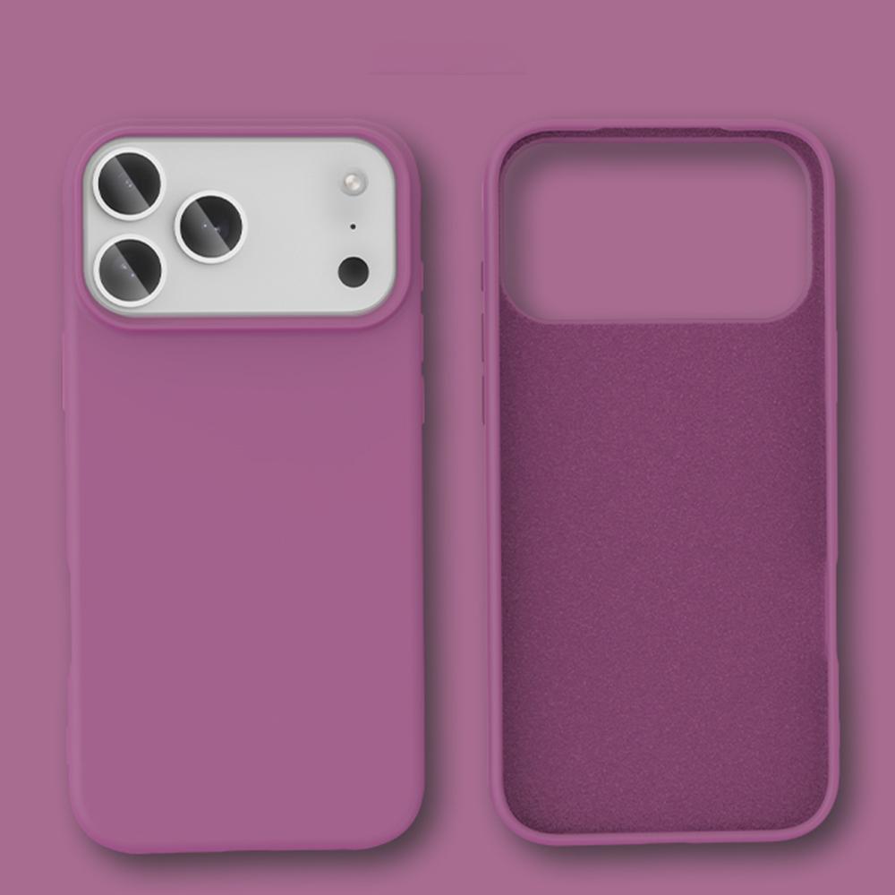 Ударопрочный Мягкий Чехол из Жидкого Силикона для iPhone 17 Air 16 16E 15 14 13 12 11 Pro Max Plus Защитная Крышка с Ощущением Кожи