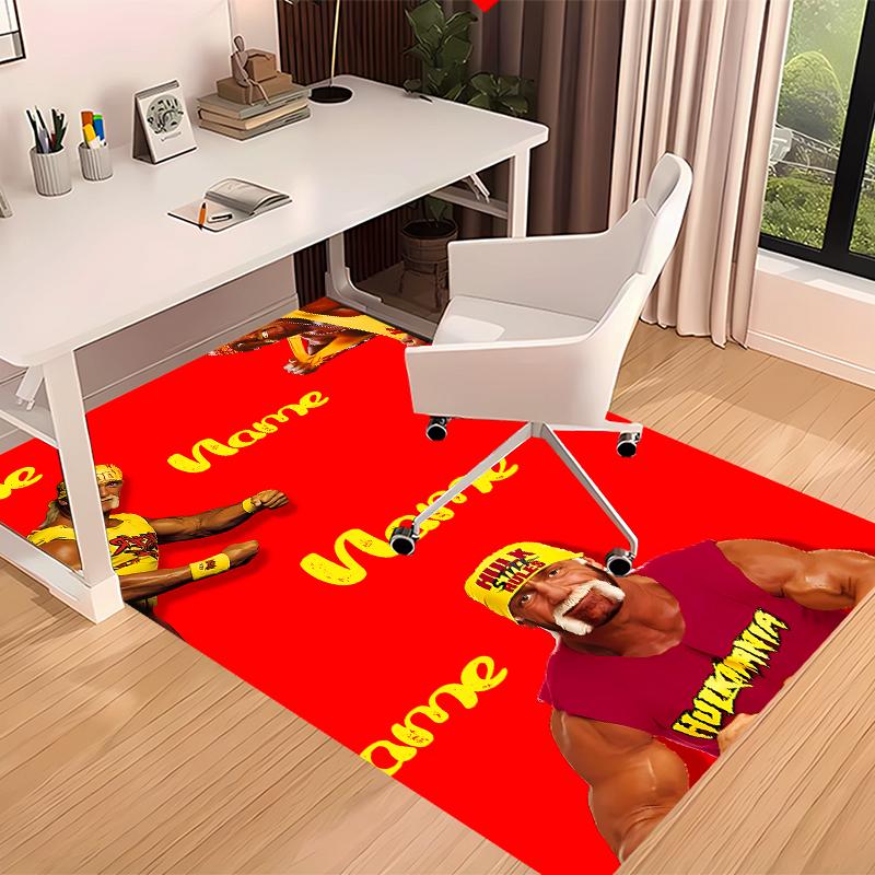 Custom personalization Hulk Hogan Print Area Rug - Soft, Washable Non-Slip Indoor Mat,Living Room,Home&Office Decorative Rug