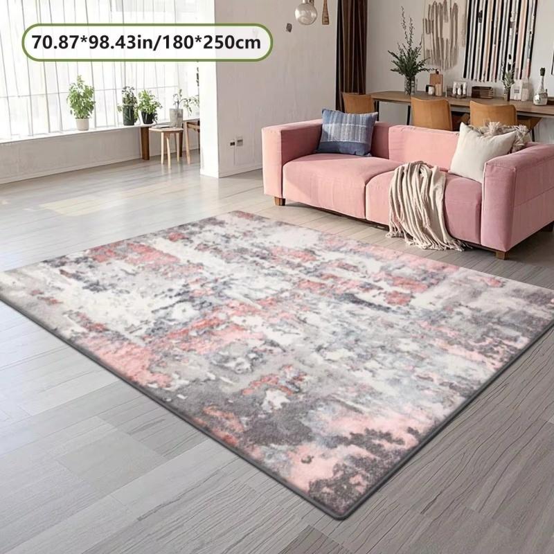 Pink Sketch Butterfly Print Large Area Rug Soft Flannel Non Slip Floor Carpet for Living Room Baby Nursery Kids Room Cute Home