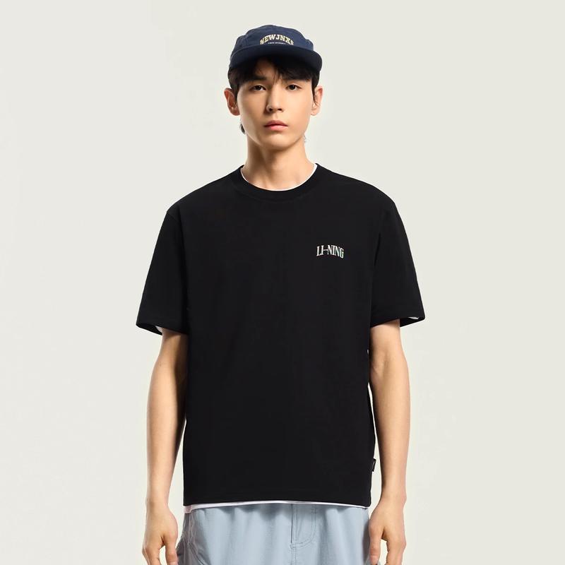 LI-NING Men's Short-Sleeve Graphic T-Shirt AHSW275-4
