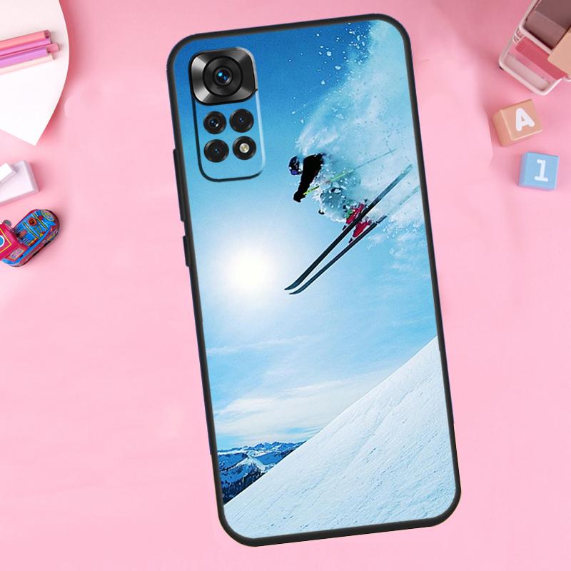 Ski Neige Snowboard For Xiaomi Redmi Note 13 14 9 10 11 12 15 Pro Plus Phone Case For Redmi 15 C 14C 10C 12C 13C