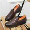 New Men's Classic Flat Oxfords Business Casual Leather Shoes Loafers Wedding Shoes Italian Style Shoes