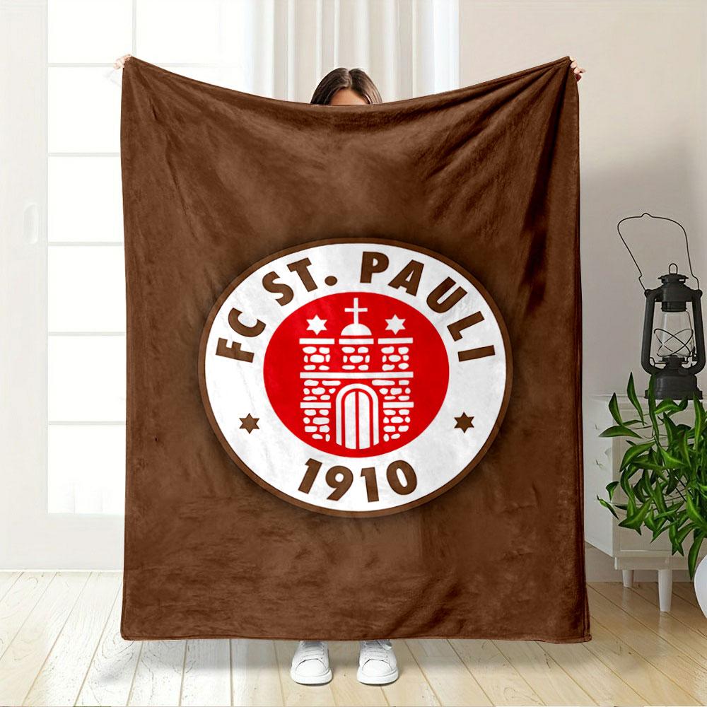 FC St. Pauli Logo Blanket for all seasons blanket lunch break throw gift