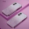 Luxury Gradient Glitter Plating Case For OPPO A78 A58 A38 A94 A57 A36 A17 A16 A55 A1 A2 Find X6 Pro K11 K11X Silicone Back Cover