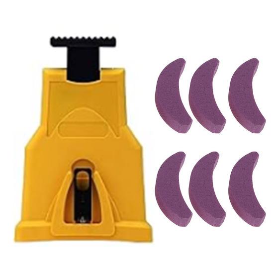 Универсальный набор для заточки цепных пил Простой в использовании инструмент для заточки цепных пил с точильным камнем Портативная заточка цепных пил для 14/16/18/20 дюймов с двумя отверстиями