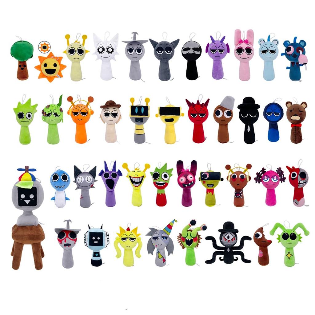 Sprunki плюшевая кукла Yarnabi мягкая игрушка Sprunki мягкая игрушка-персонаж Rhythm Box кукла Horror Game мягкая игрушка для косплея аксессуар мягкая подушка в виде животного