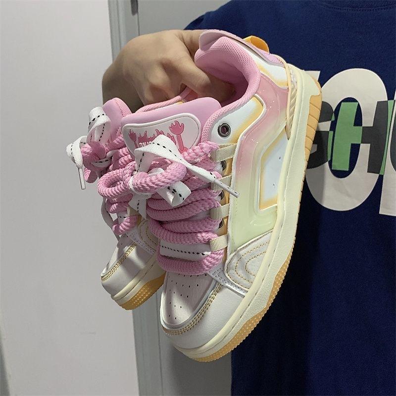 2024 New Sports Breathable, Wear Resistant and Shock Absorbing Women's Sports Shoes Men's Basketball Shoes Couple Casual Shoes