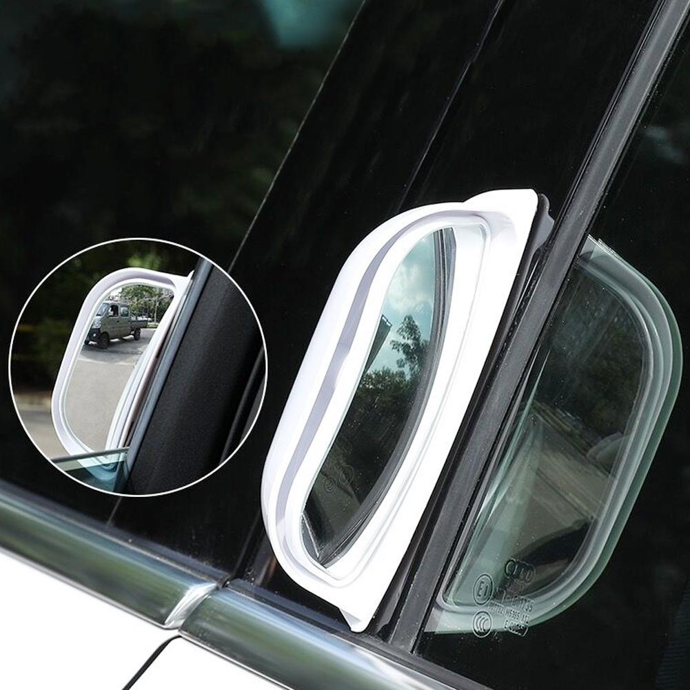 Автомобильное зеркало заднего вида, универсальное широкоугольное зеркало для слепых зон, вспомогательное зеркало заднего вида на стойке B, безопасное вождение