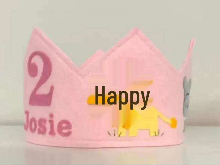 Popular DIY Star Velcro Crown for Baby's First Birthday Party