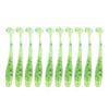 10PCS 5cm Soft Plastic Artificial Fish Lures Grub Worm Baits Fish Tackle Accessory F