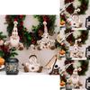 Charming European Style Knitted Christmas Ornaments Featuring Snowman Reindeer And Elderly Figurines For Festive Holiday Decor