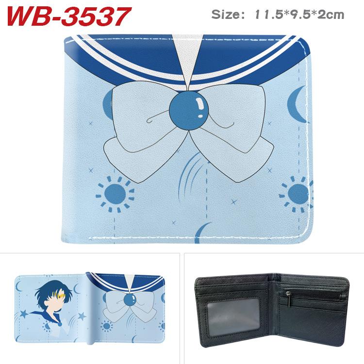 Sailor Moon Coin Purse Full Color Print Short Card Holder Anime Wallet for Men Women 1pcs