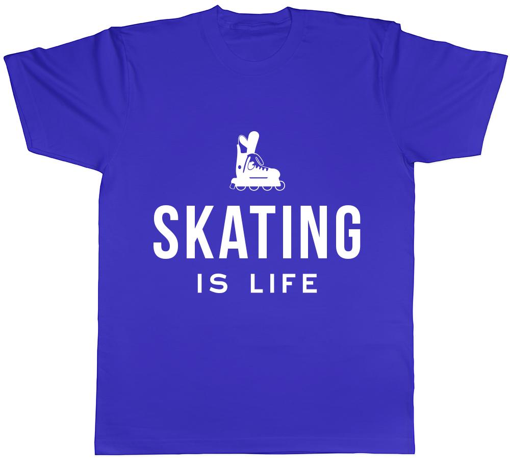 Roller Skating is Life Unisexs Unisexs Ladies TShirt Tee
